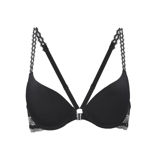 1001710 Bra push-Up con encaje bitono importado