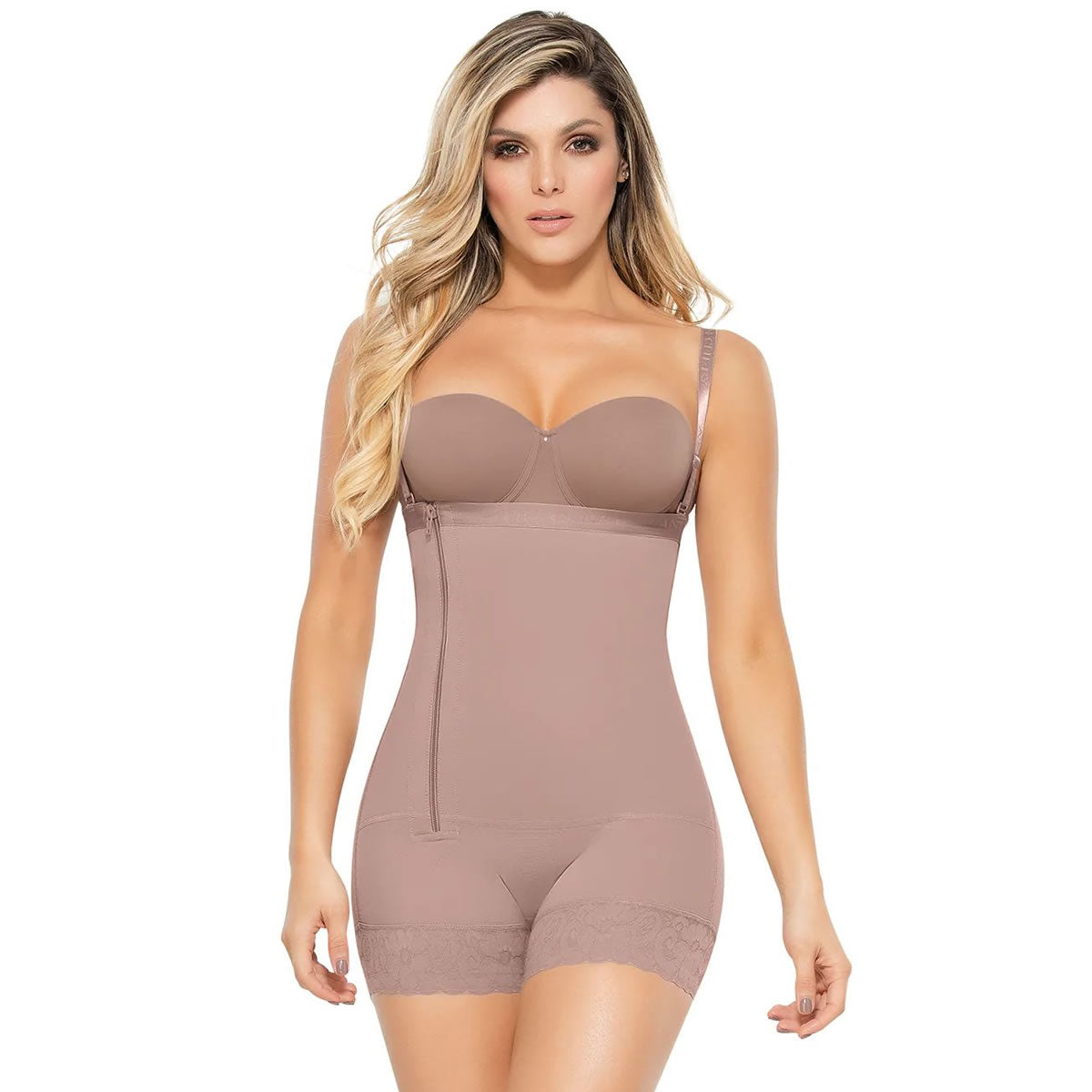 3105168 Melanie, body short senos libres cierre lateral