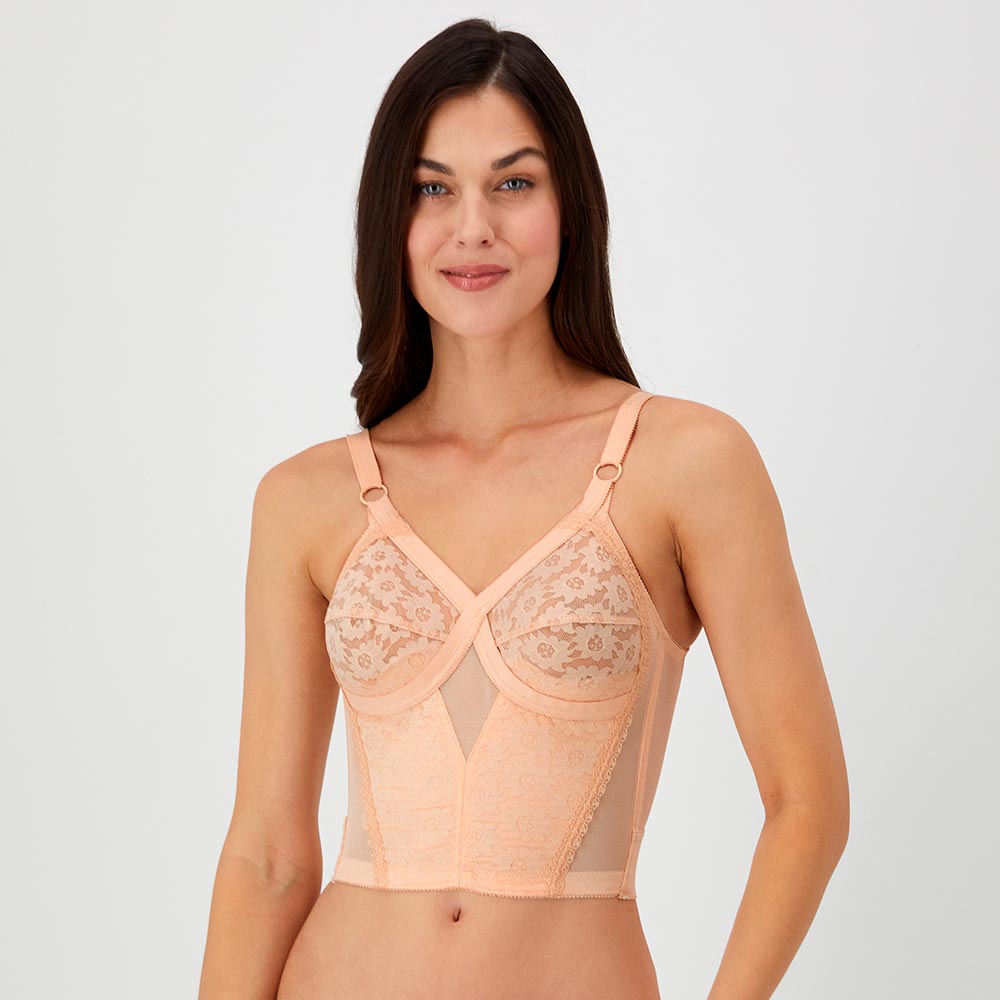 0100677 Bra sin varilla, peto largo