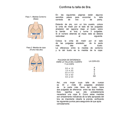 0103D88 Bra sin varilla, tallas inteligentes