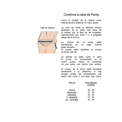 0100135 Pantaleta completa con control de abdomen